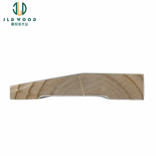 Moldura decorativa de madera imprimada para jamba de puerta